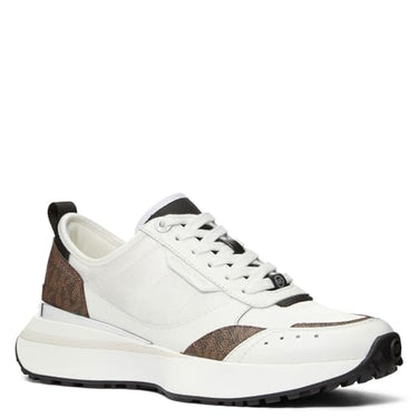 MICHAEL KORS Damen Flynn Trainer Sneaker, Brown Multi, 41 EU im Sale